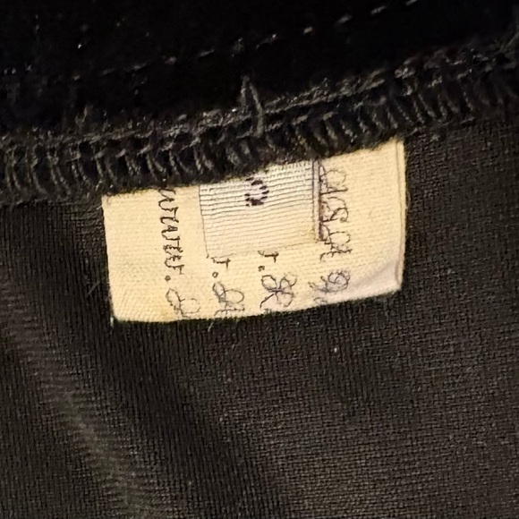 ASA Black Velvet Embroidered Floral Bohemian Style Dress - Picture 13 of 13